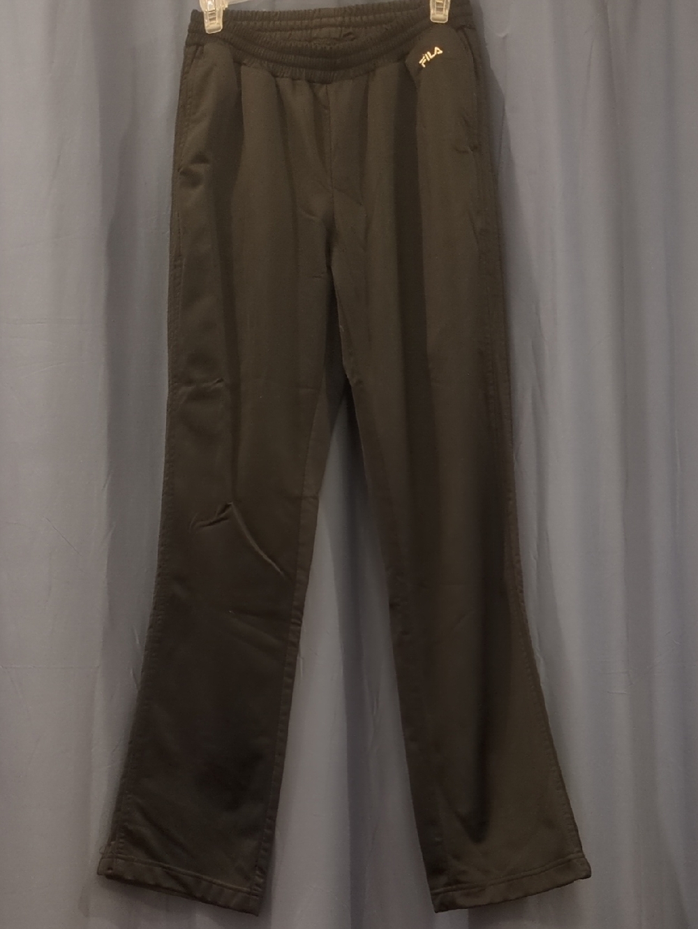 Fila Women's Black Jogger-Style Sweatpants with Logo